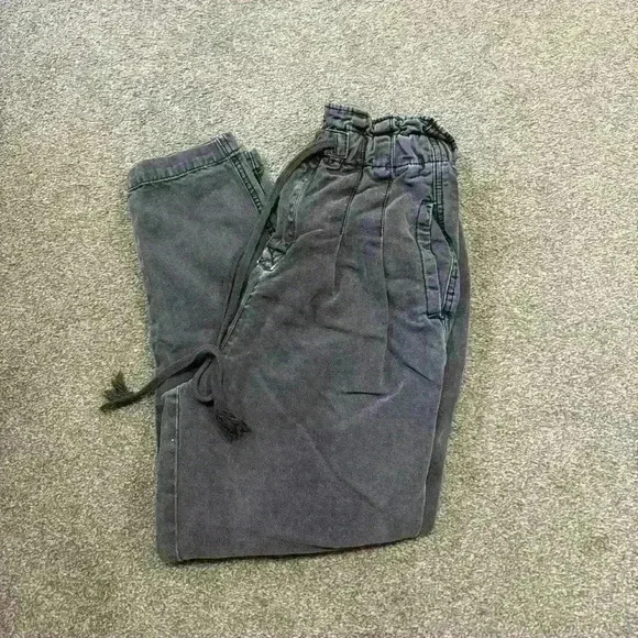 Free People Margate Pleated Paper Bag Trousers Size XS - Picture 4 of 6